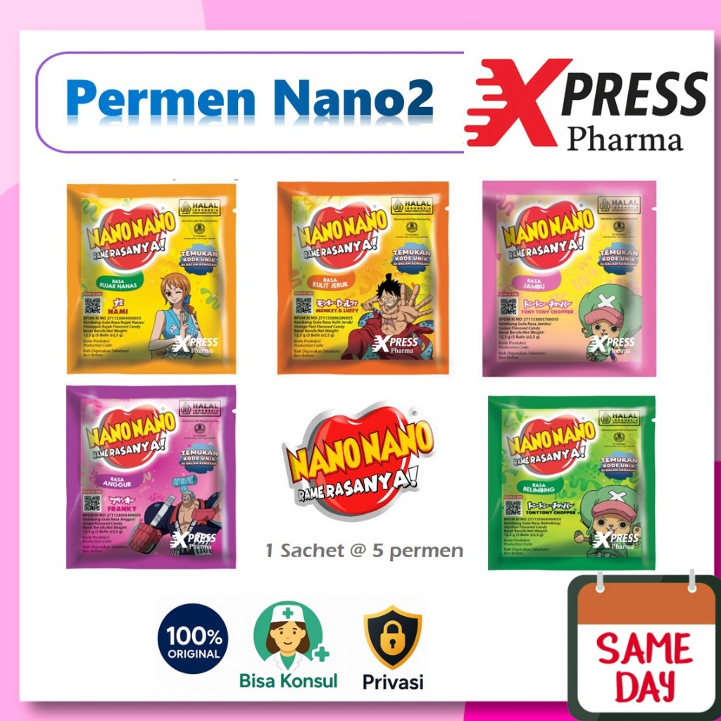 XPRESS  Nano Nano Permen Nanonano Kulit Jeruk Nano-nano Joy C