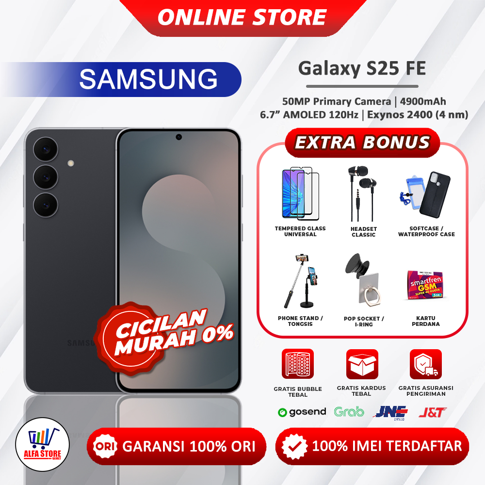 Samsung galaxy s25fe ram 8/256gb 8/512gb galaxy s23fe galaxy s21fe S25 FE S23 FE S21 FE garansi resm