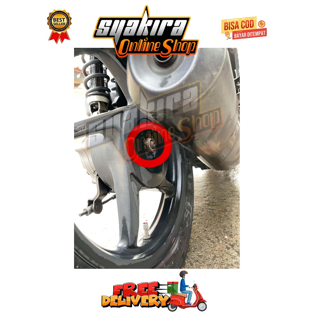 MUR RODA VELG BELAKANG MODEL H-2 BEAT SCOOPY KARBU FI ESP SPACY VARIO 110 TECHNO CW TAHUN 2006 - 201