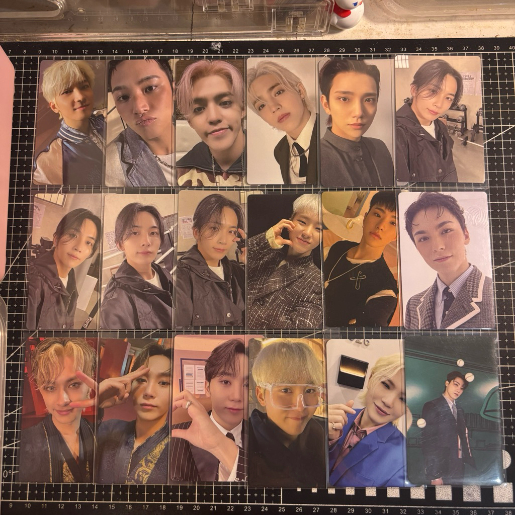 PC PHOTOCARD SEVENTEEN MINGYU POB WVG REG BURSTDAY, JUN DELUXE FML, WONWOO CARVER FTS, WOOZI CARVER 