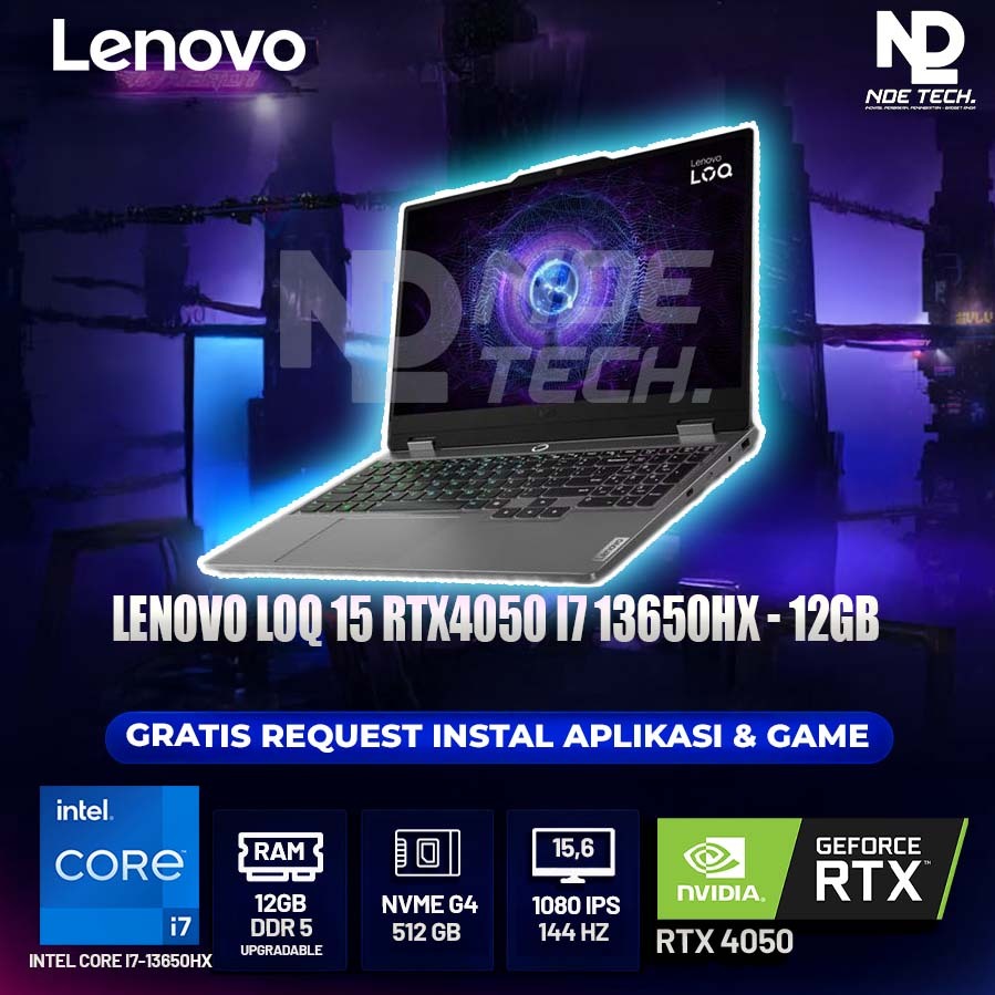 LENOVO LOQ 15 RTX4050 I7 13650HX