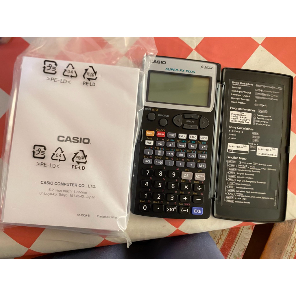 calculator scientific casio fx-5800p