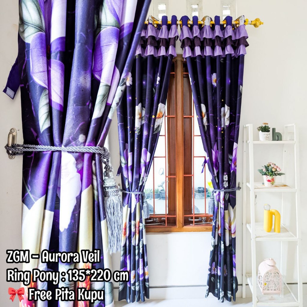 Gorden Poni Rumbai Uk135x220Cm Dekorasi Minialis Mewah
