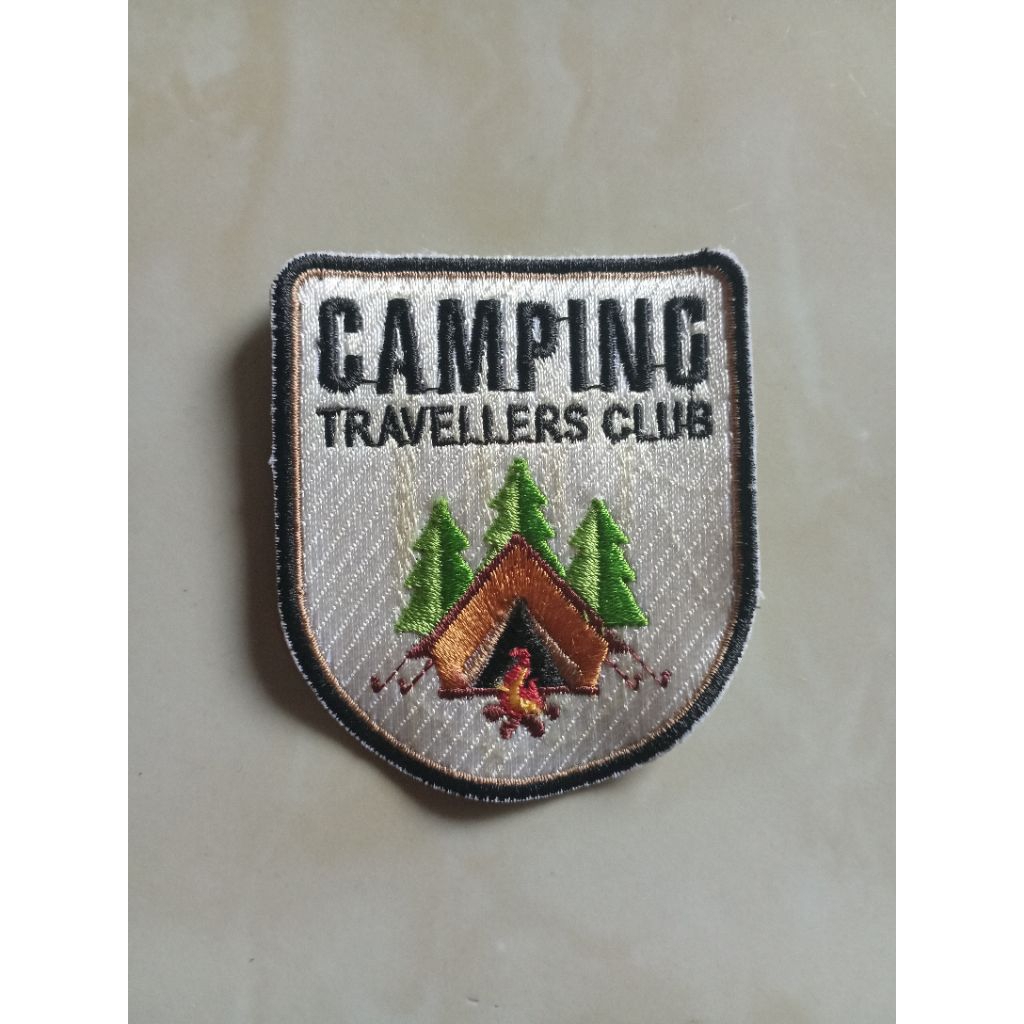 LOGO BORDIR KOMPUTER CAMPING TRAVELERS CLUB