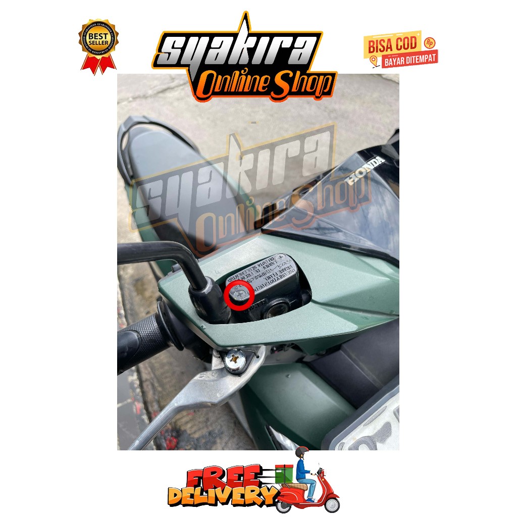 BAUT TUTUP MASTER REM ( 1 BAUT ) MODEL SLASH GENIO BEAT DELUXE SCOOPY STREET NEW PRESTIGE TAHUN 2018