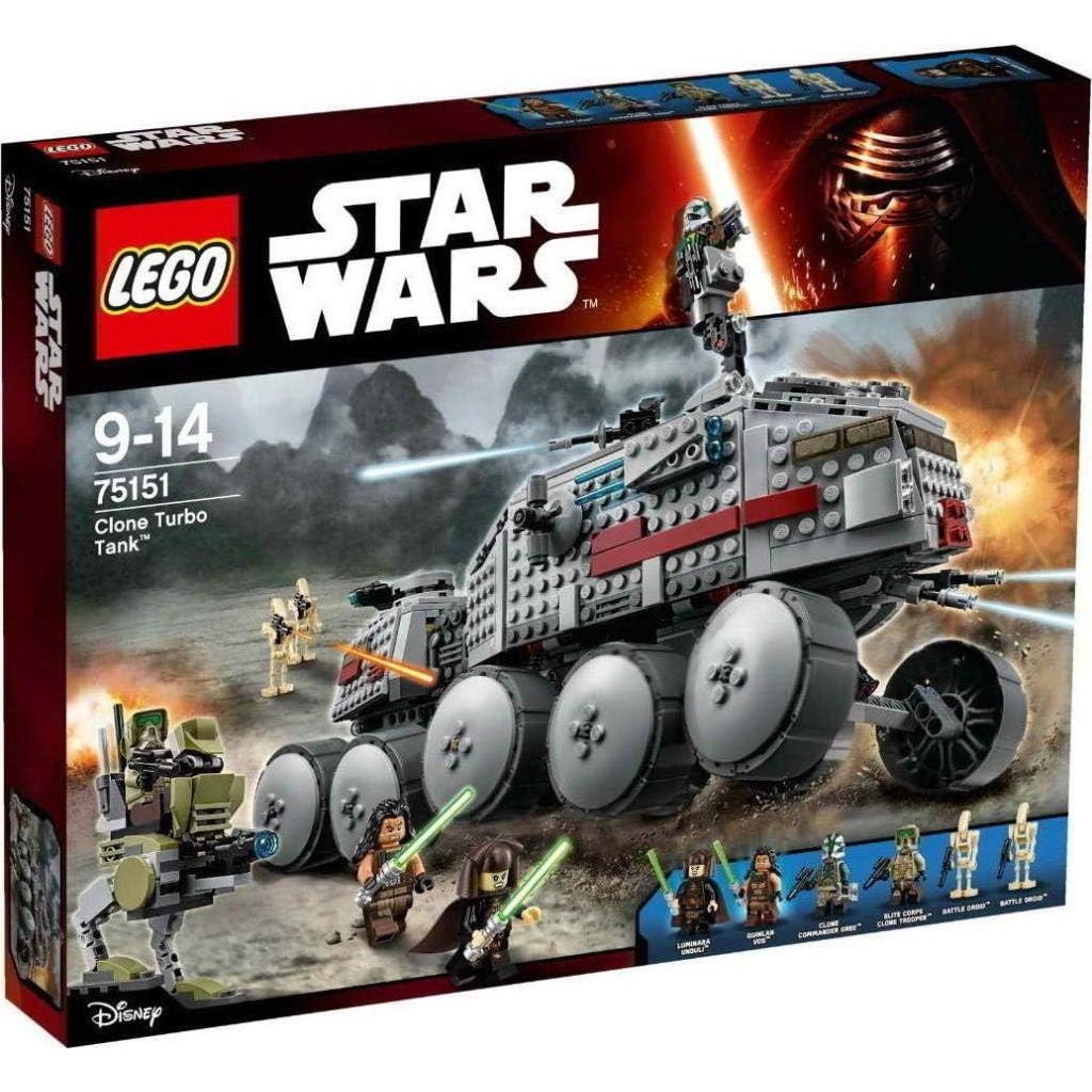 Star Wars Clone Turbo Tank with Jedis, Battle Droids, and AT-RT | 75151