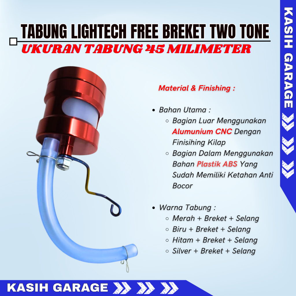 LIGHTECH TABUNG MINYAK REM COPY VARIO 110 VARIO 125 VARIO 150 VARIO 160 BARU WADAH MINYAK REM