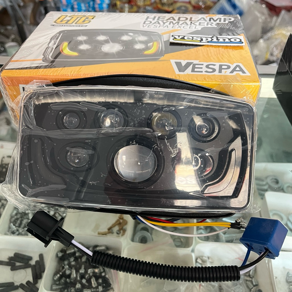 LAMPU DAYMAKER VESPA EXCEL T5/HEADLAMP DAYMAKER LTC VESPA EXCEL T5