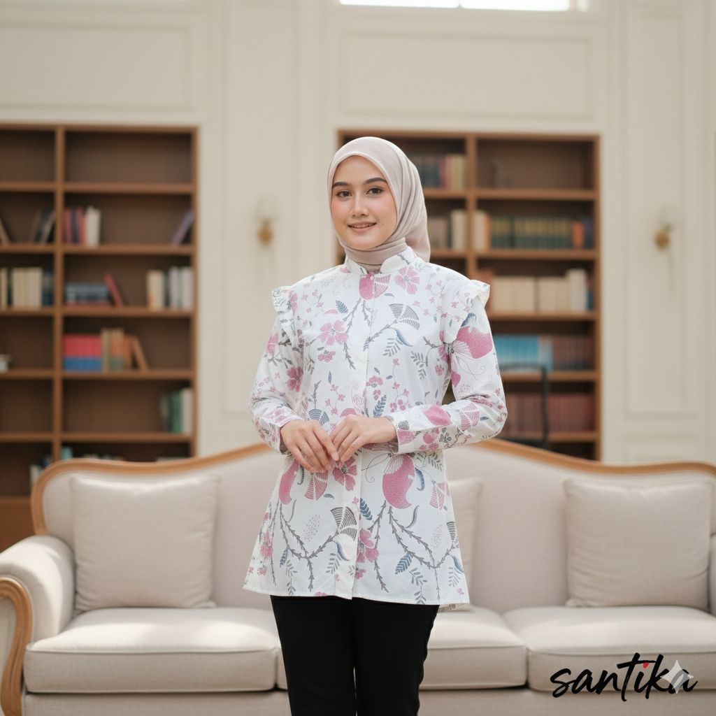 Batik wanita modern | kemeja batik wanita | atasan batik wanita modern | baju batik wanita modern | 