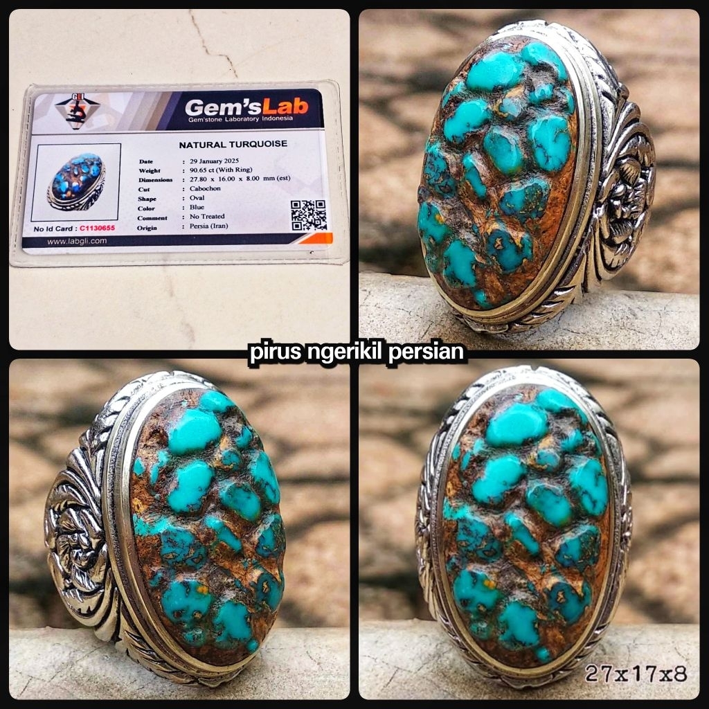 BATU PIRUS ALAMI NGERIKIL KUNO PERSIA JUMBO