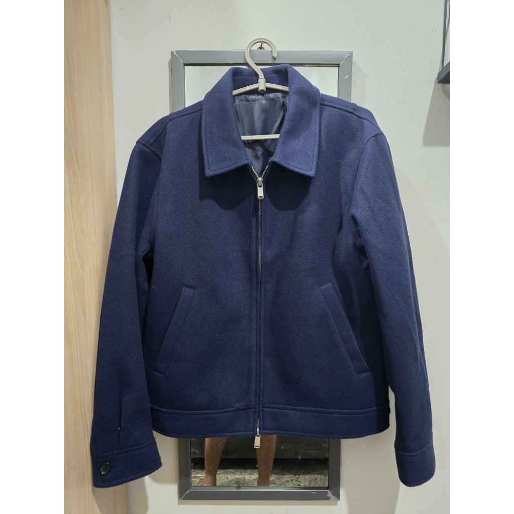SIGNORE Wool Fiber Jacket Navy