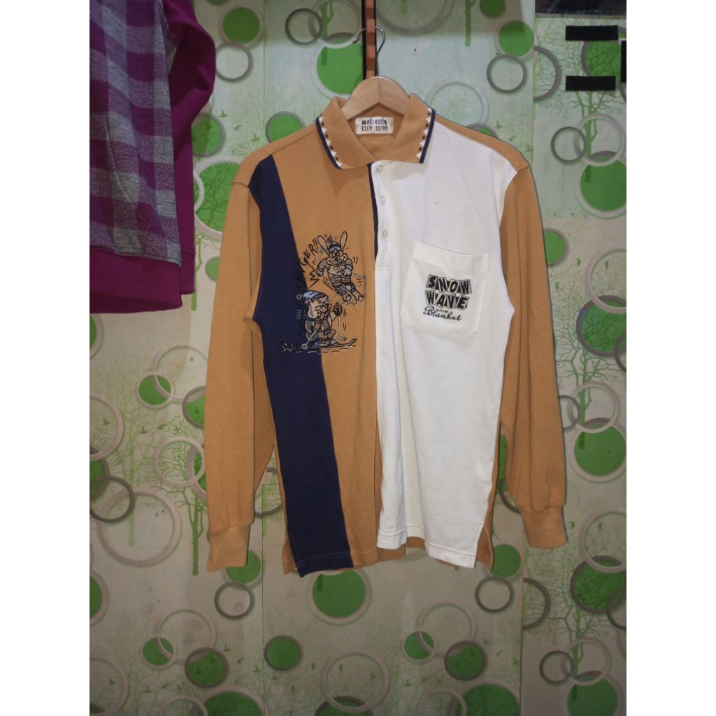 Polo shirt long sleeve vintage 90's second