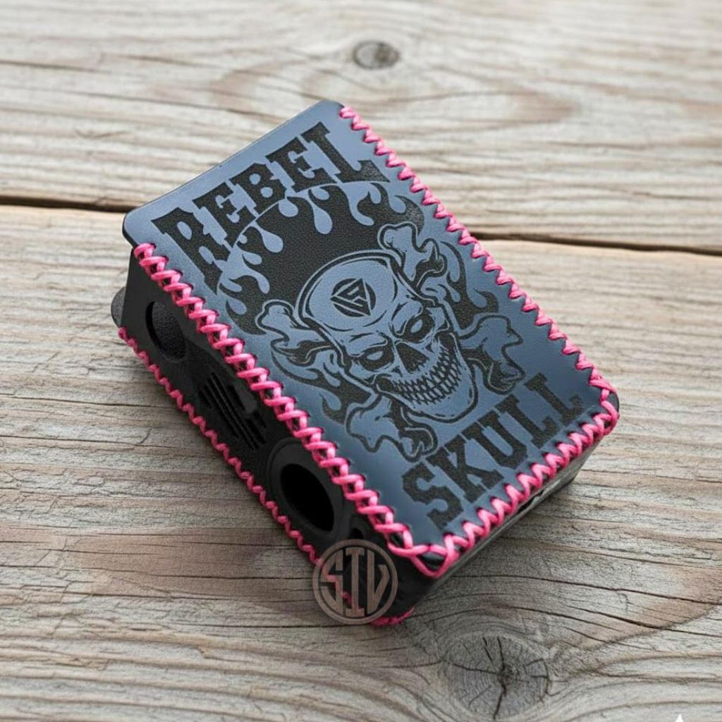 Pelindung Case R 234 Wadah Kulit Hitam Benang Pink Rebell Skulll Case Softcase Remote Kulit Premium 