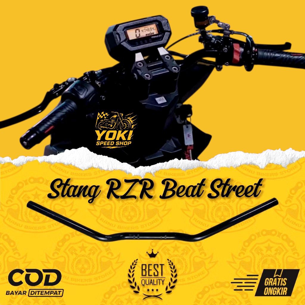 Stang RZR Lubang Jalu BEAT STREET UNIVERSAL SEGALA JENIS MOTOR