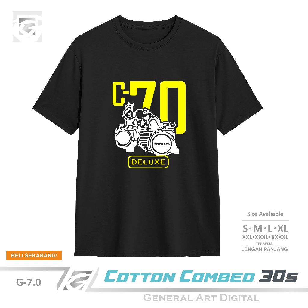 Baju Kaos Otomotif C70 Delluxe T-Shirt Pria Wanita Kaos Otomotif C70