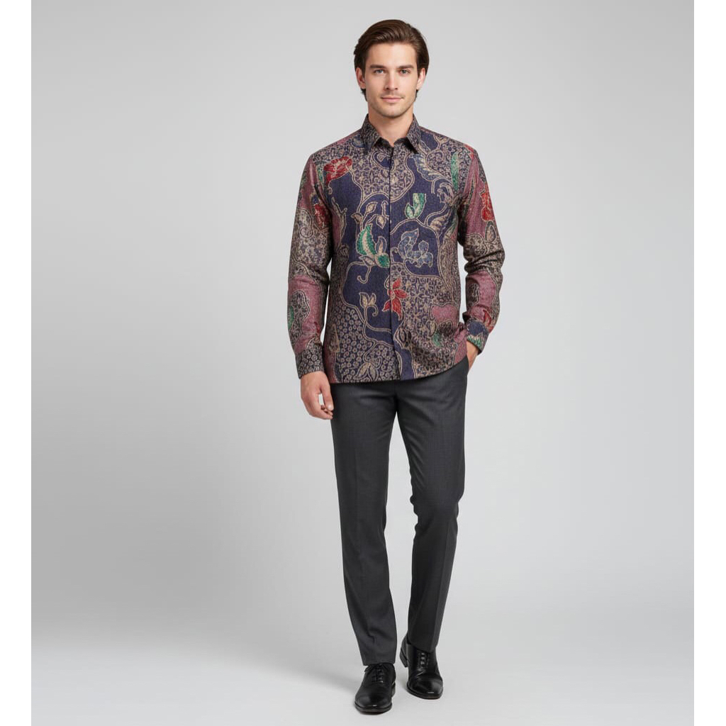 baju batik pria katun premium