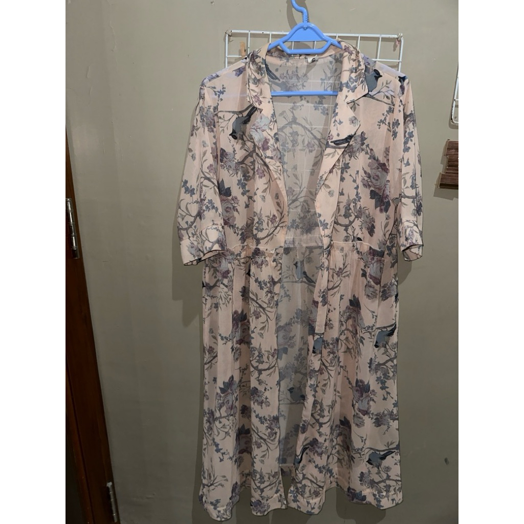 Outer Long Sifon Bunga Vintage