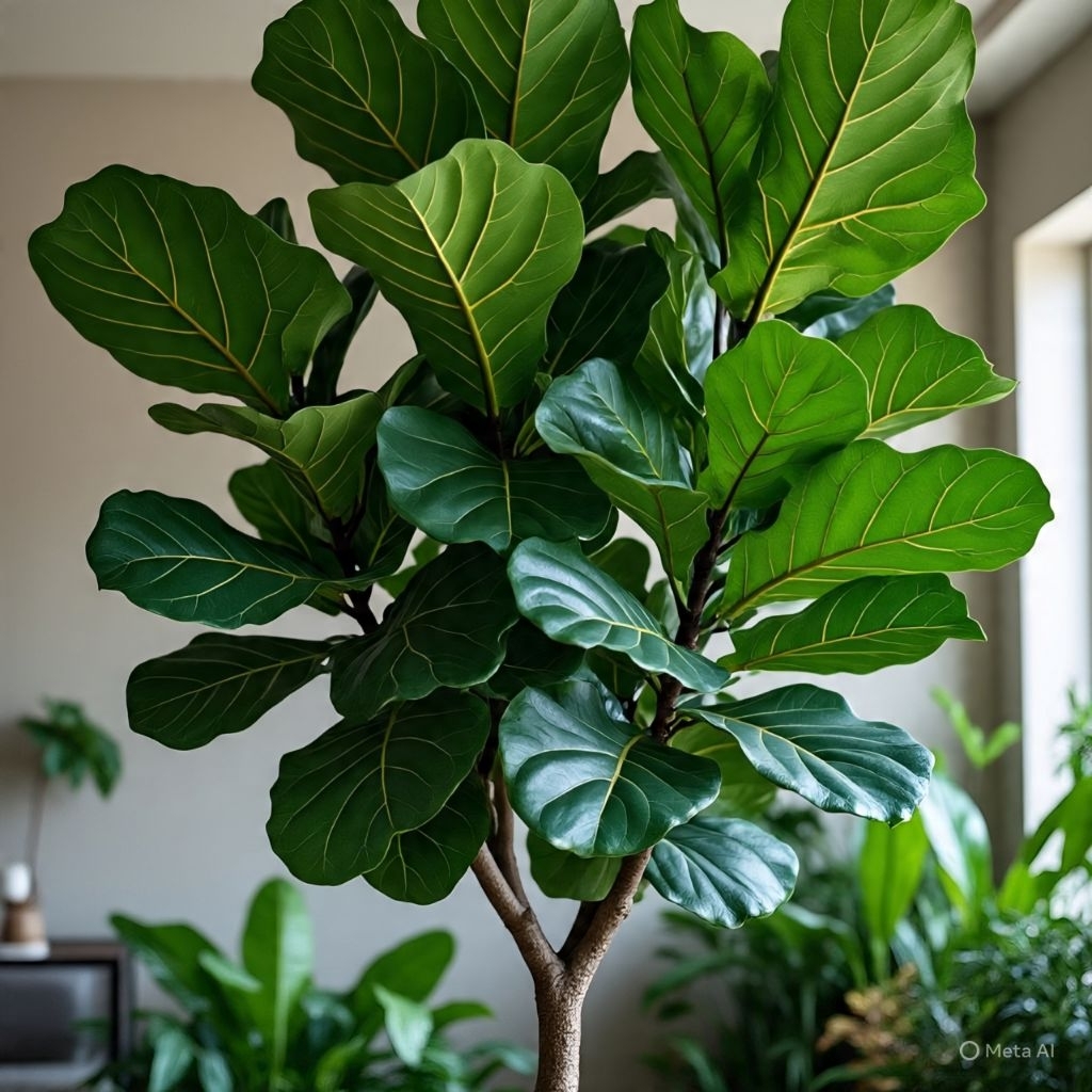 Ketapang biola besar 80cm - 100cm ( ficus lyrata )