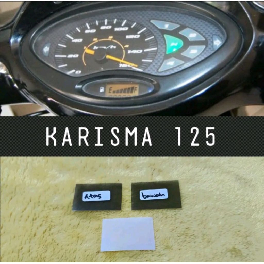 sticker kaca polarizer lcd speedometer karisma 125