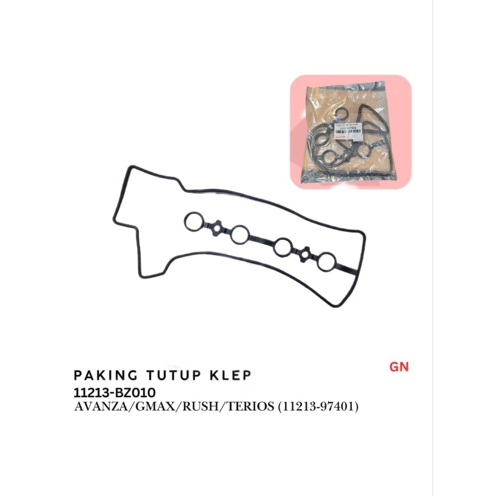[  ] PAKING TUTUP KLEP AVANZA/GMAX/RUSH/TERIOS 11213-BZ010