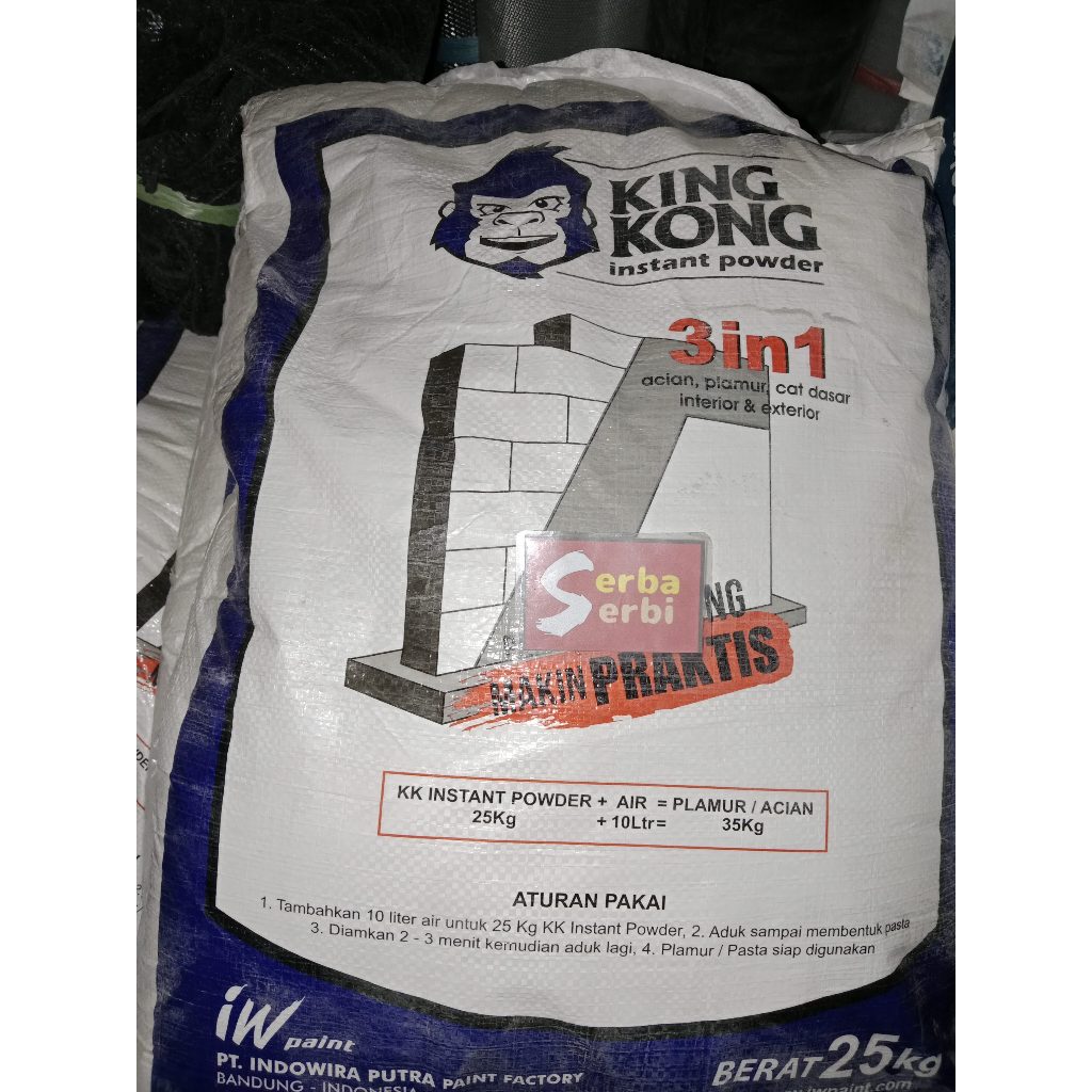 */SAK 25KG KINGKONG SEMEN PUTIH*Acian 3in1 plamir instant