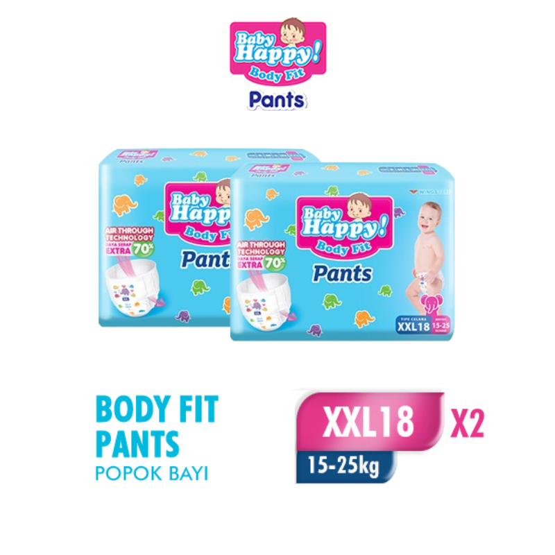 Baby Happy Pants Popok Bayi Celana XXL 18 x2