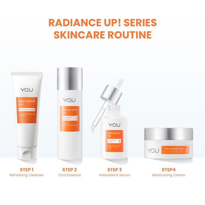 YOU RADIANCE UP! FULL SERIES ATASI BEKAS JERAWAT DAN DARK SPOT | FACEWASH | SERUM |TONER | MOISTURIZ