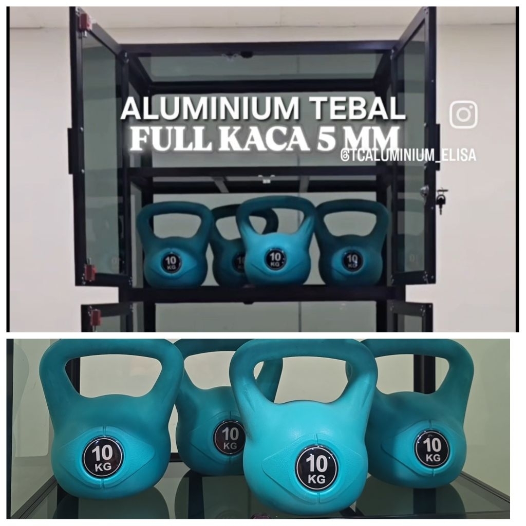 TC ALUMINIUM LE728 80X40X180 B LEMARI PREMIUM 5 SUSUN RAK SERBAGUNA ALUMINUM TEBAL HOLLOW GOT 30 MM 