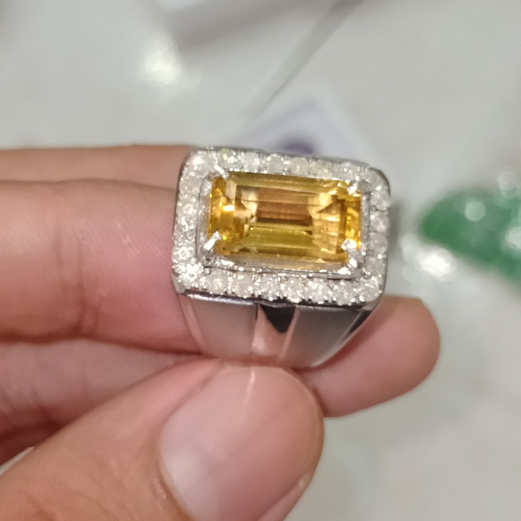 BATU CITRINE KUNING KELILING BERLIAN EROPA NATURAL ASLI cek batu lainnya yaman api wulung opal bacan