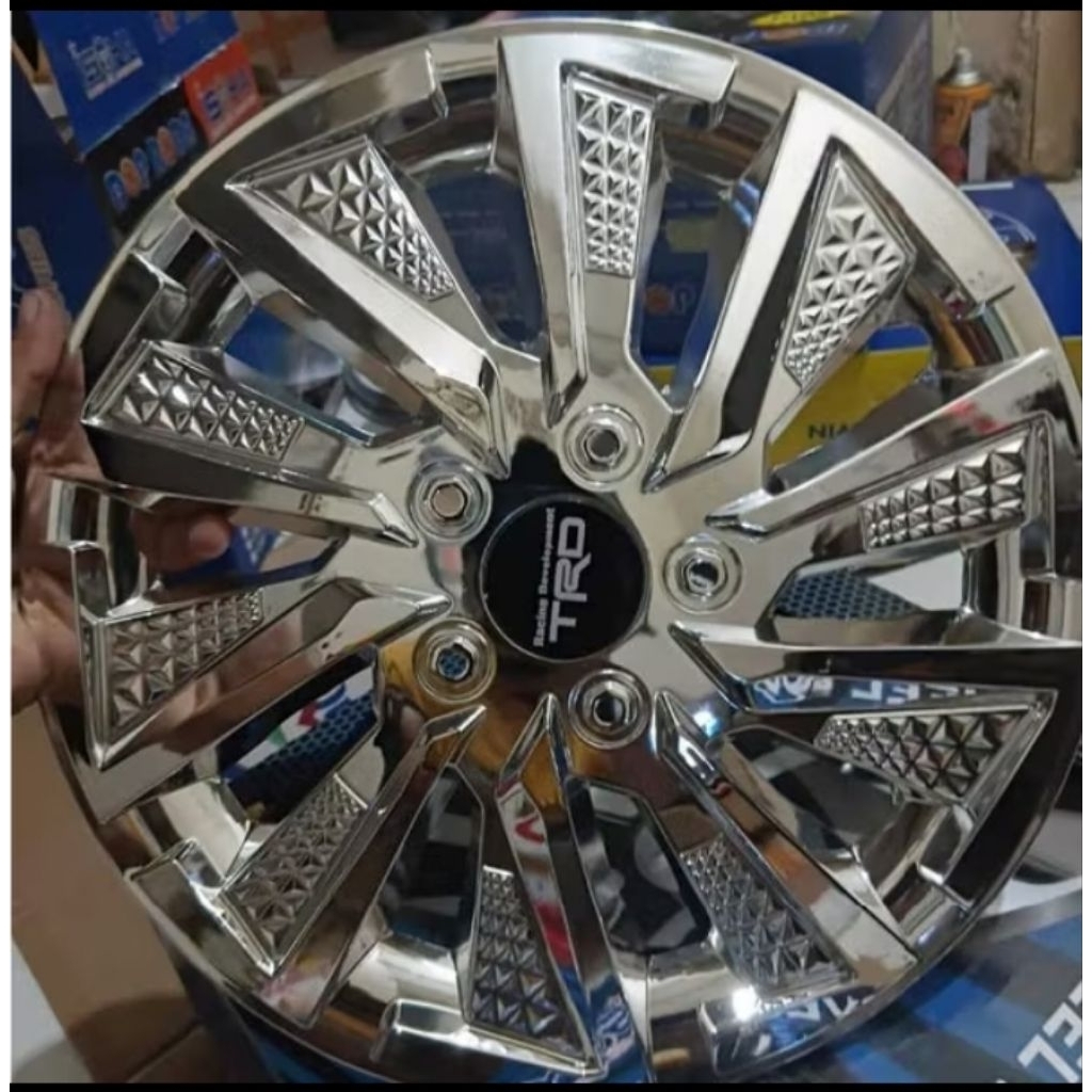 ( Set 4 buah ) wildop Roda Mobil Uk 13 Dan 14 Harga 1 set isi 4 cocok untuk Avanza Xenia Sigra Futur