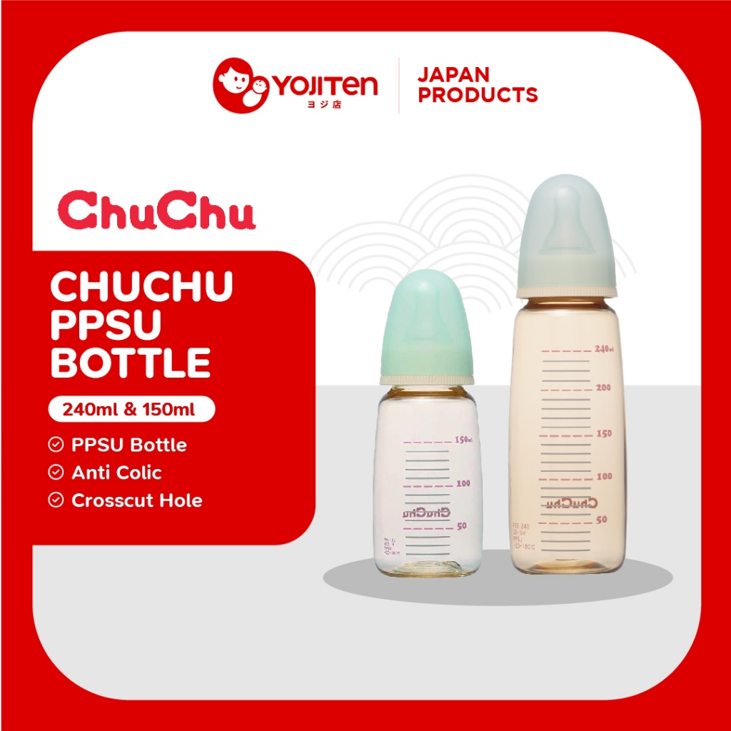 ChuChu Botol Susu Bayi PPSU Baby Bottle Slim Type