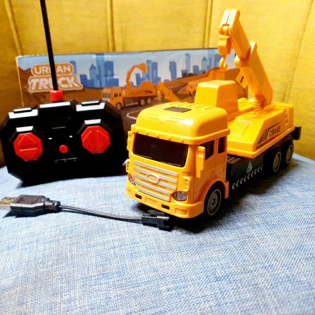 GDM - Rc Truck crane Remote Control - Mainan CRANE Remot Kontrol Anak  Mainan RC Seri Alat Berat Kon