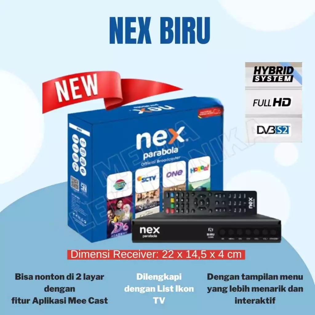 RECEIVER NEX PARABOLA BIRU SW TERBARU