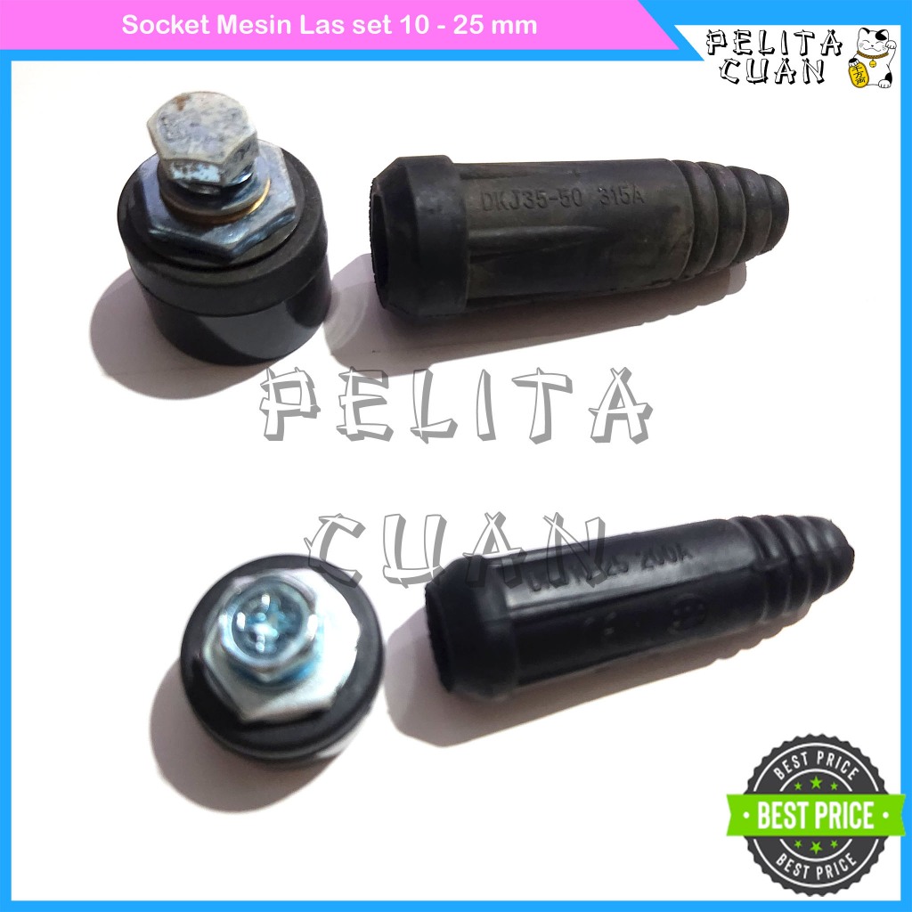 Socket Mesin Las set 120 - 160 Ampere