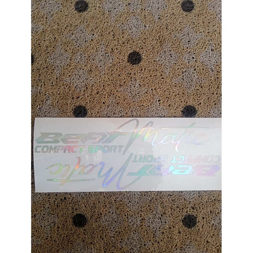 Stiker cutting beat matic