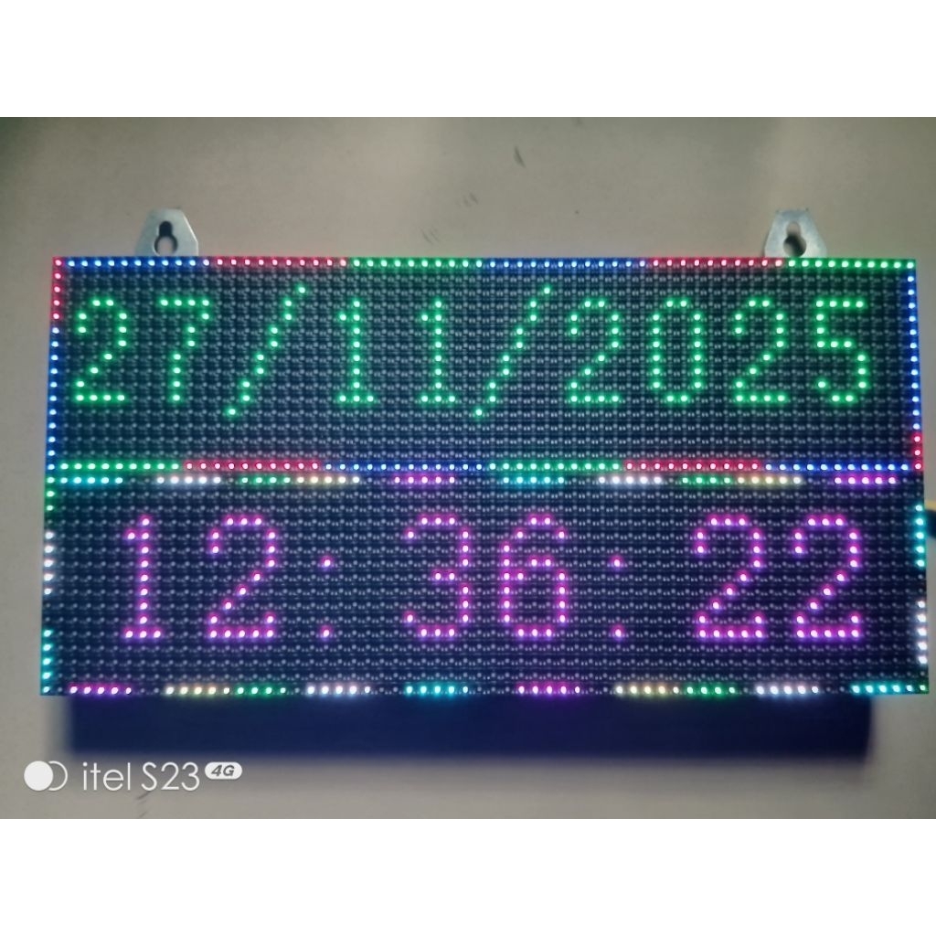 running text P5 full color siap pakai.untuk hiasan dinding.papan nama.papan promosi dan jam digital.