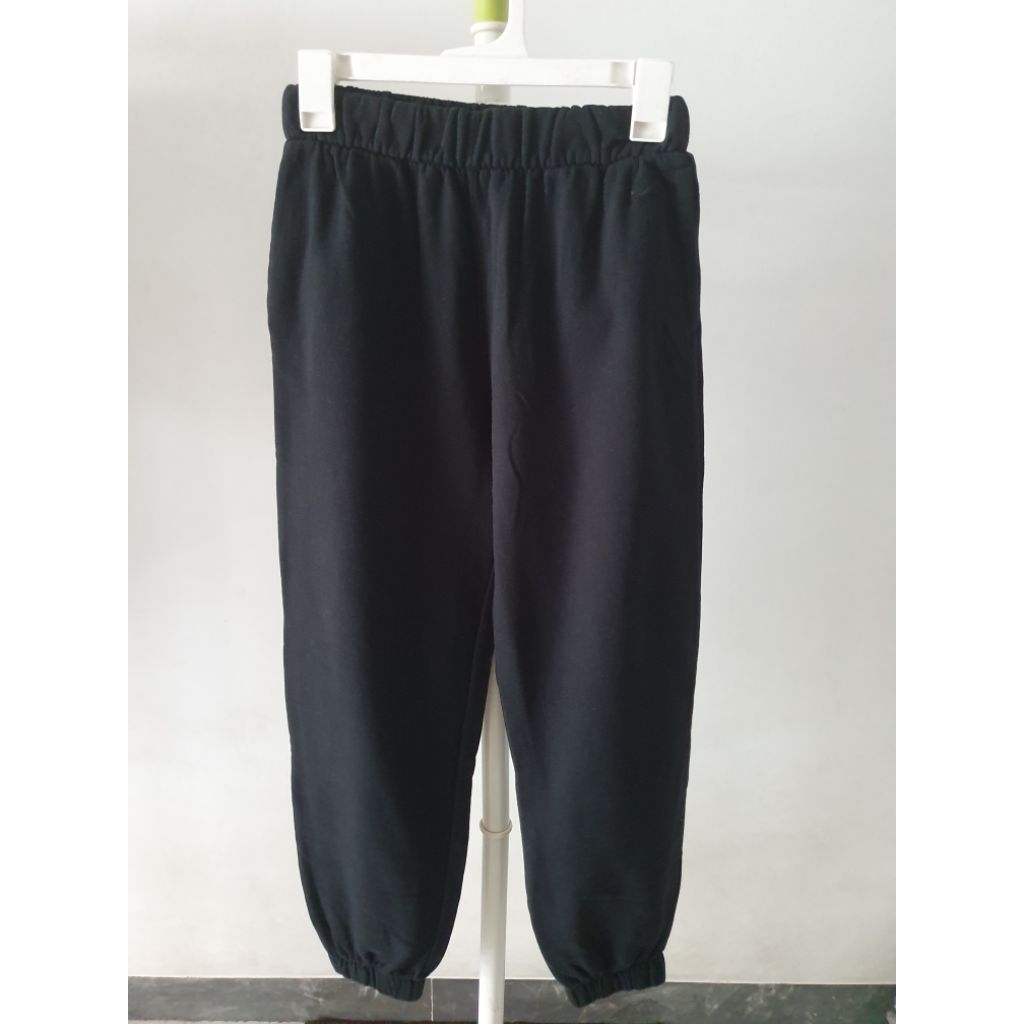 New Celana joger wanita hollister hitam