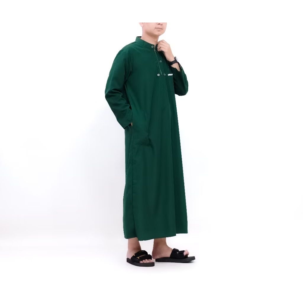 Gamis Jubah Pria dewasa Arab Hijau  Free Tasbih