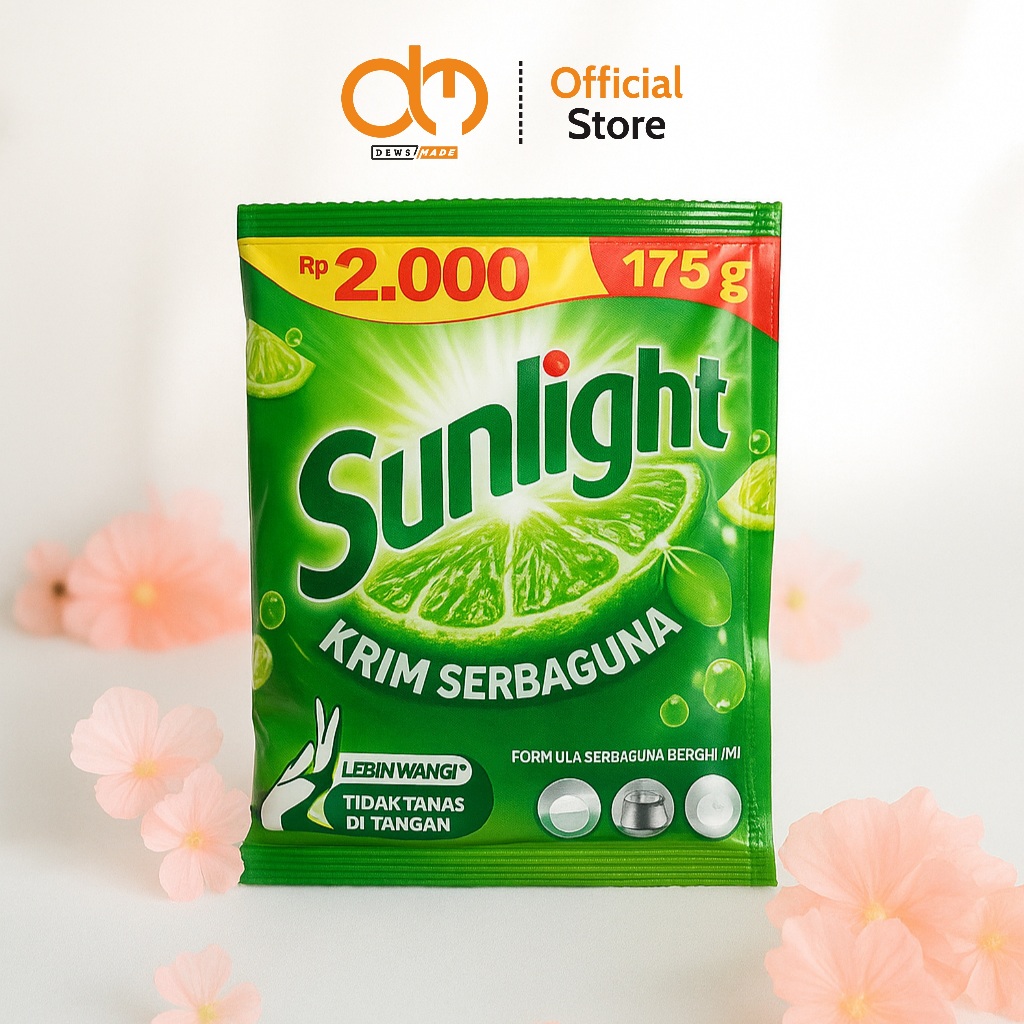 5 PCS SABUN SUNLIGHT CREAM COLEK KRIM 2000 PAKET MURAH 175g