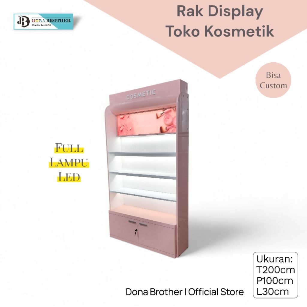 rak toko kosmetik viral