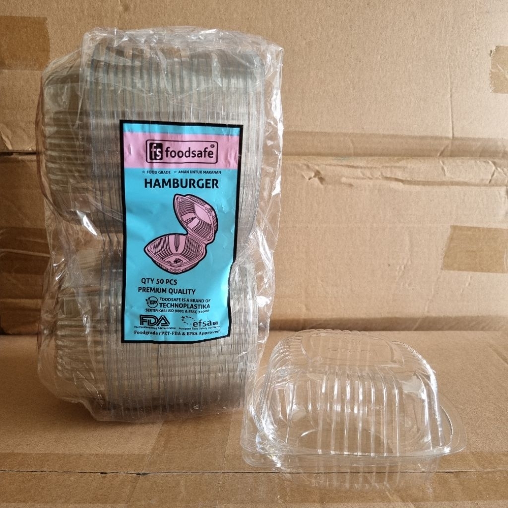 [ 1 Dus] MIKA BURGER - Mika Hamburger / Mika Siffon Transparant