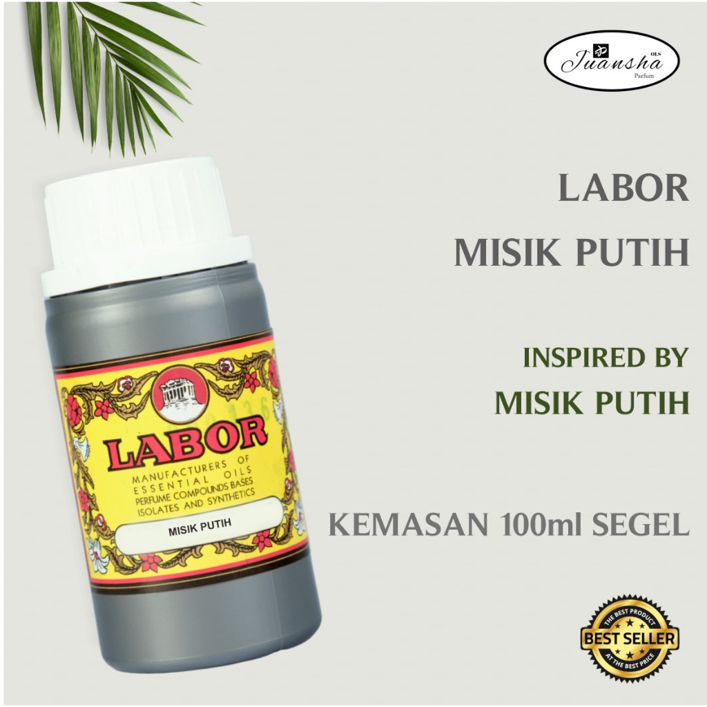 BIBIT PARFUM MURNI MISIK PUTIH  LABOR 100ML SEGEL