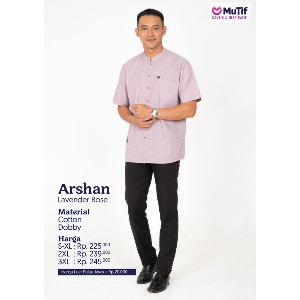 MUTIF KOKO ARSHAN LAVENDER ROSE KOKO LENGAN PENDEK