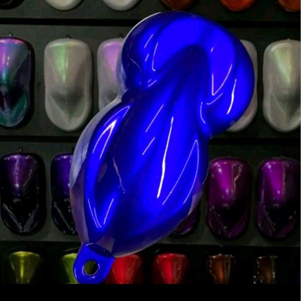 CAT PU MONLIGHT BLUE+SUDAH GRATIS DASARAN HITAM PU CAT MOTOR/MOBIL TERSEDIA UKURAN 100+50ML/200+100M