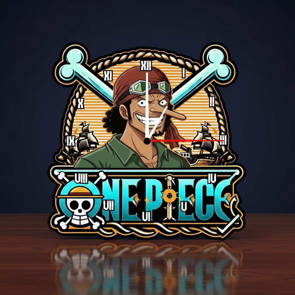 Jam Dinding Ukir One Piece Desain Eksklusif HIASAN DINDING KAMAR AESTHETIC