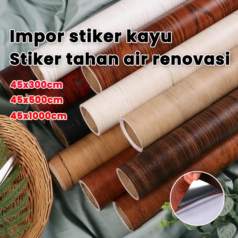 [grandmaster] stiker dinding kayu wallpaper stiker lemari kayu wallpaper lemari kayu stiker almari k