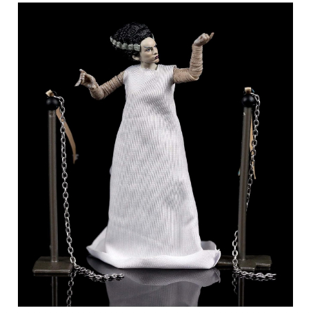 Jada Toys Universal Monsters 6" Bride of Frankenstein Action Figure, Toys for Kids and Adults, Black