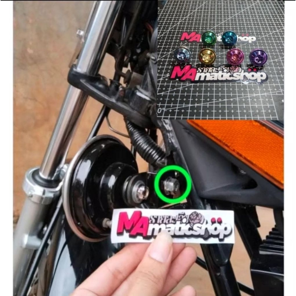 Baut sambunga klakson RX KING rx king titanium original Vietnam(1biji)