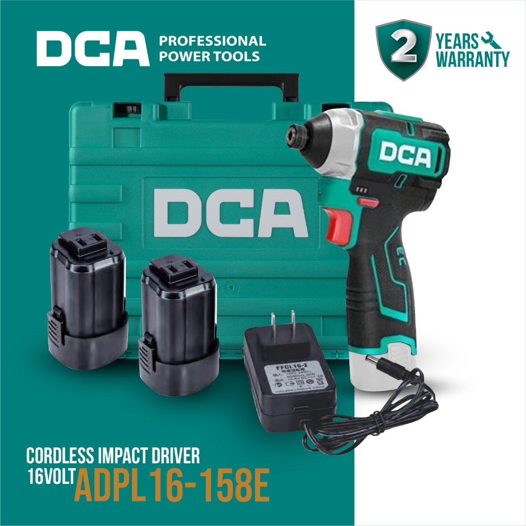 DCA Cordless Impact Driver / Mesin Impact Driver Baterai 16V ADPL16-158E