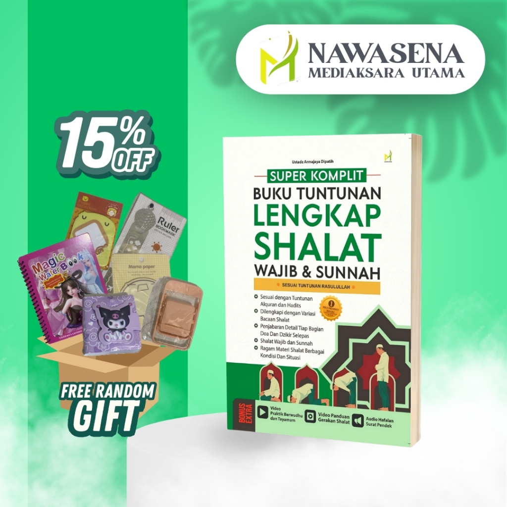 SUPER KOMPLIT BUKU TUNTUNAN LENGKAP SHOLAT WAJIB DAN SUNAH (HIJAU)